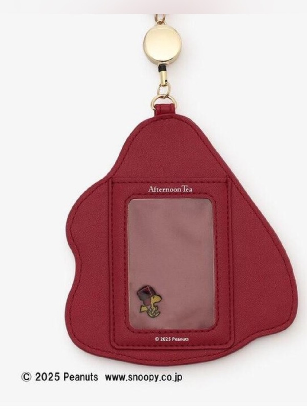 Afternoon Tea x PEANUTS Snoopy Red Card Holder with Retractable Cord - Picture 2 of 5